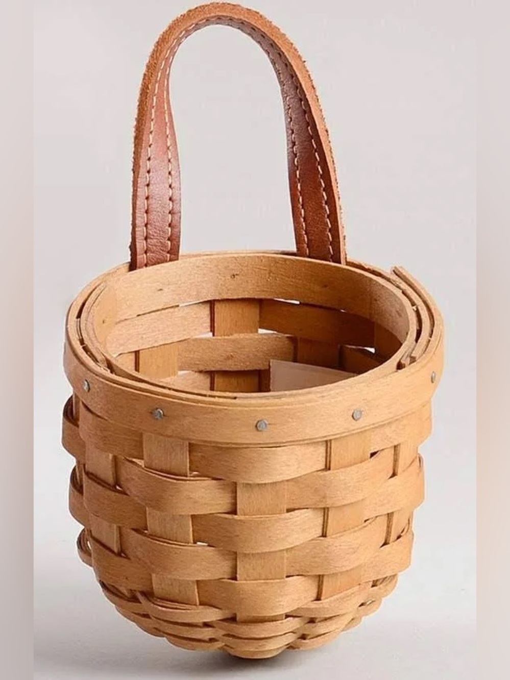 Longaberger XS gatehouse basket with oatmeal liner